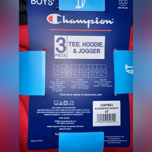 New Champion 3pc Set - Picture 4 of 4